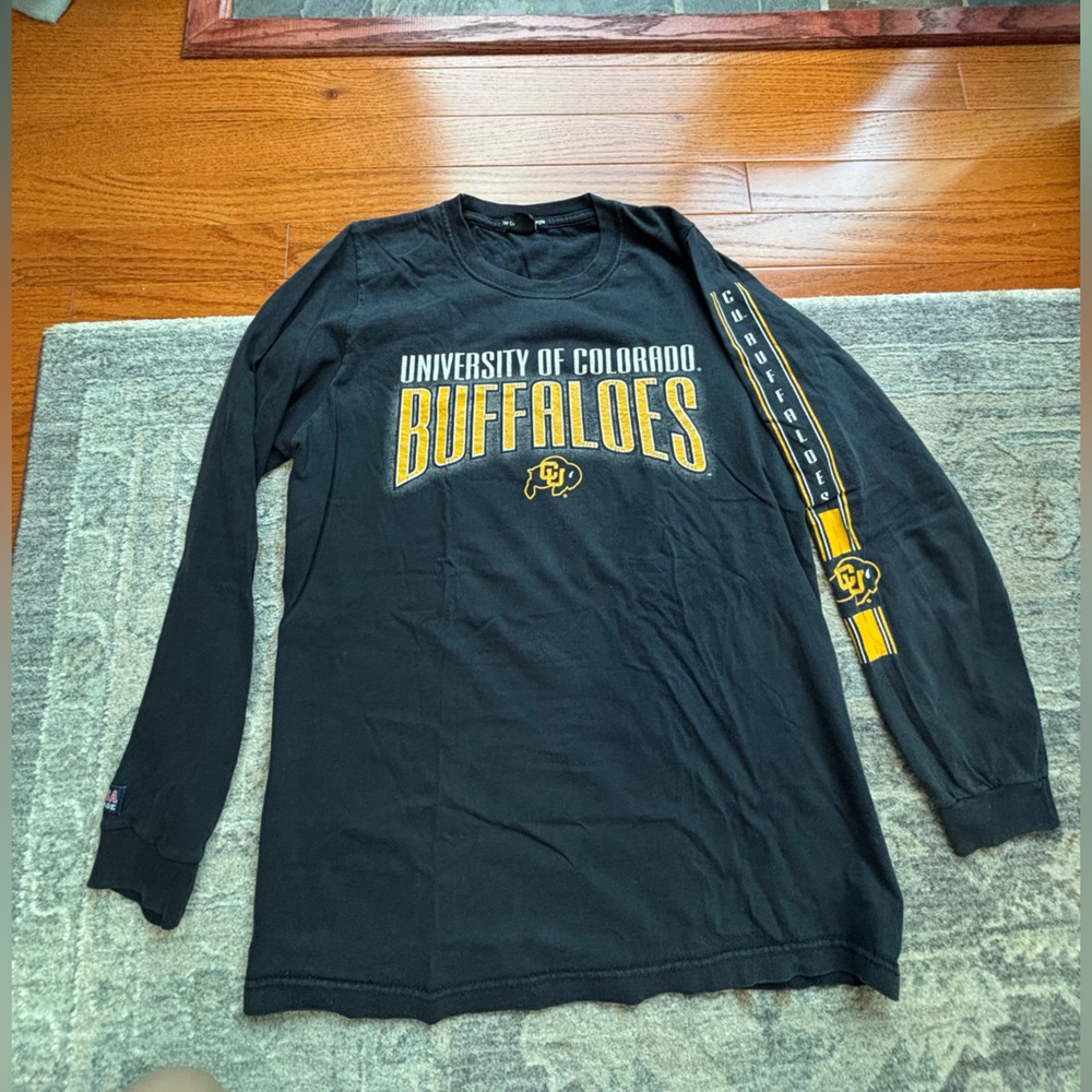 University of Colorado Black Cotton Long Sleeve Shirt